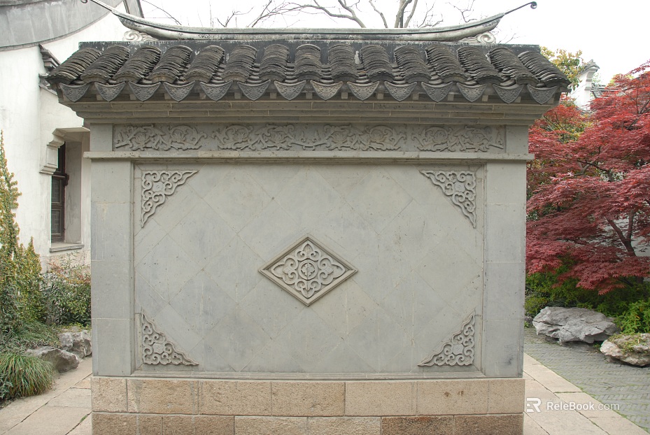 Shadow wall Bai wall texture