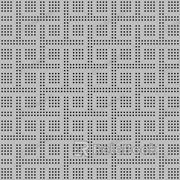 Perforated plate metal texture