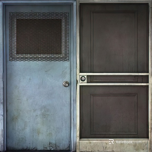 Metal door texture