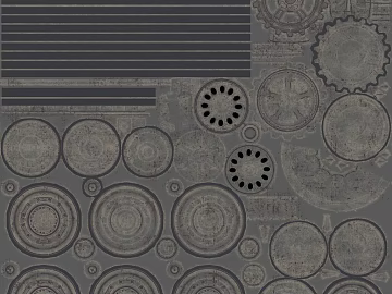 Industrial wind gray old metal mechanical texture (ID:ffaeh033432)