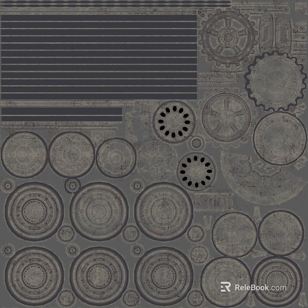 Industrial wind gray old metal mechanical texture texture