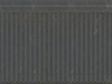 Industrial wind gray corrugated sheet metal exterior wall texture (ID:ffaeh724739)