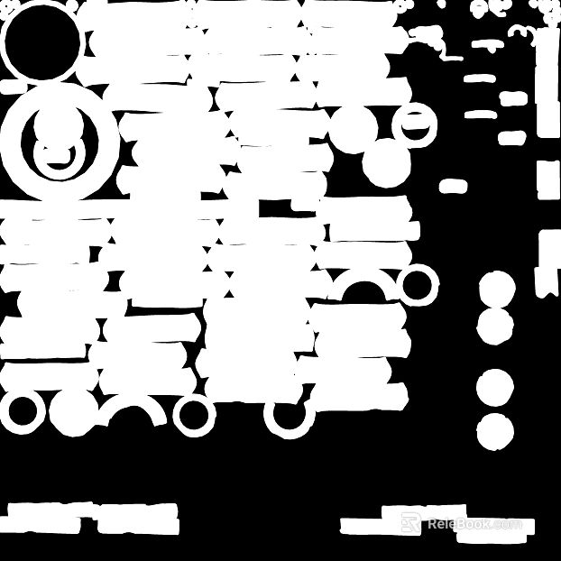 Black and white geometric bump map texture