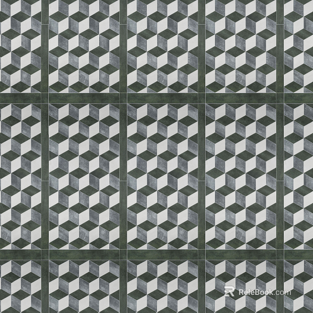 Retro Geometric Pattern Foil Tile Tile Art Tile texture