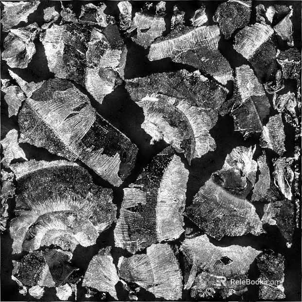 Black and white dilapidated wood chip decorative landscaping texture