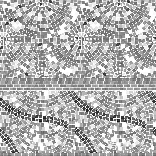 Black and white gray mosaic background wall texture