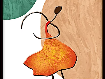 Abstract wind figure decorative painting living room hanging painting texture (ID:ffaeh420889)