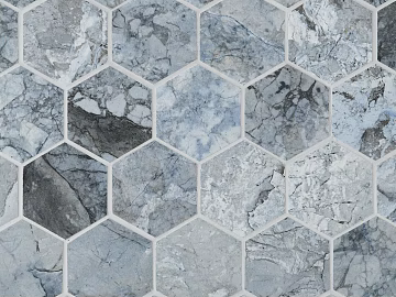 Blue Hexagon Mosaic texture (ID:ffach357188)
