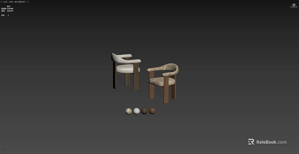 Quiet Style Solid Wood Soft Bag Dining Chair texture
