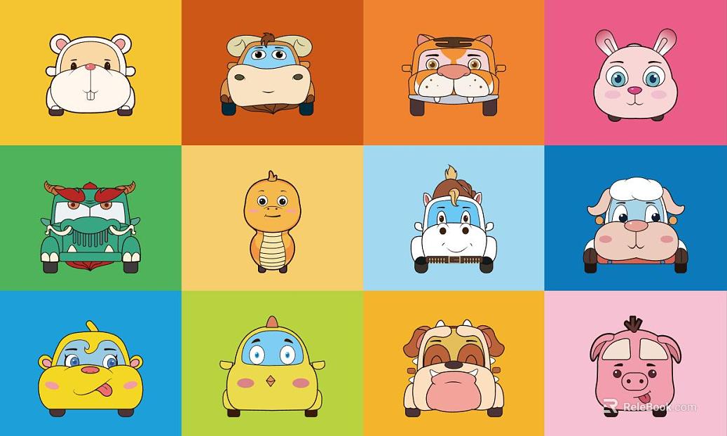 cartoon painting texture