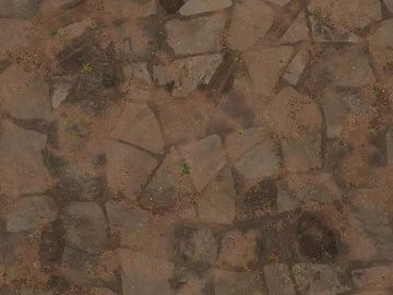 Earth yellow rubble outdoor pavement texture (ID:ffaeh773386)