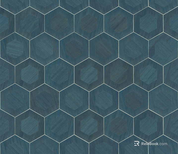 Du Baolan Modern Hexagon Geometric Wood Collage Wallpaper texture