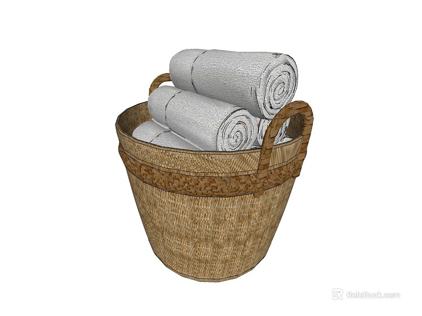 Bathroom Dirty Clothes Basket Log Color Woven Storage Basket texture