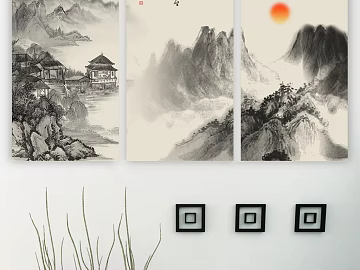 landscape painting texture (ID:ffaeg87596)