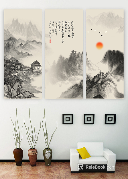 landscape painting texture