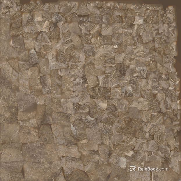 Light curry stone mosaic background wall texture