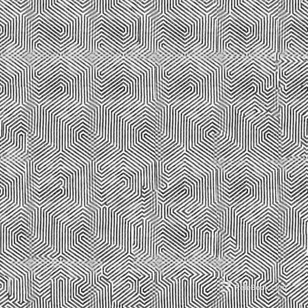 Black and white geometric line wallpaper texture