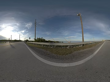 Outdoor highway daytime cloudy HDR texture (ID:ffabg03401)