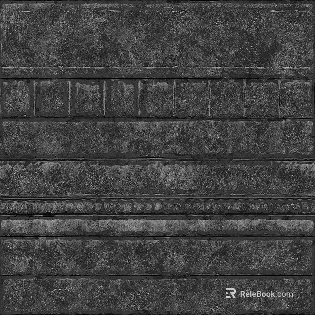 Dark gray antique brick wall decorative brick texture