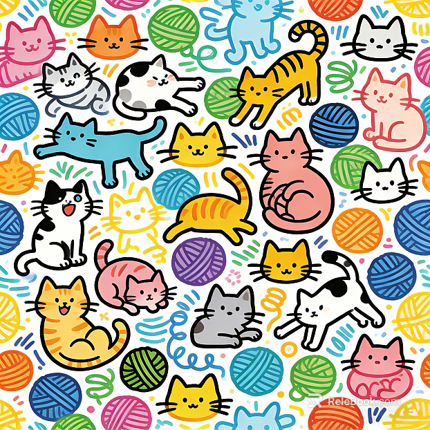 Children's background Cat background texture