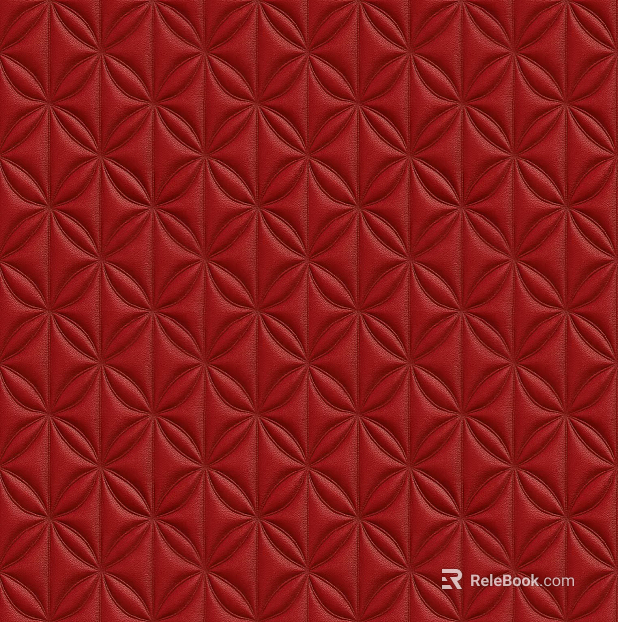 Red geometric pattern leather texture