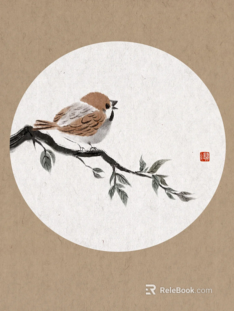 Animal Decorative Painting Modern Art Hanging Painting Landscape Chinese Painting Chinese Painting Rooster Landscape Painting texture
