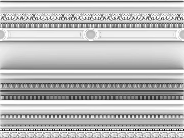 White European-style plaster line ceiling decoration texture (ID:ffaeh316636)