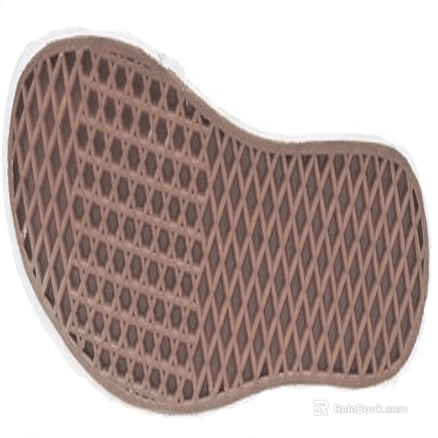 Brown Rubber Mesh Sole Patch texture