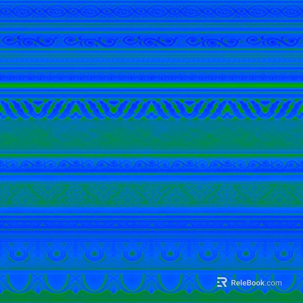 Blue and green vintage decorative pattern wallpaper texture