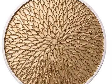Light Luxury Golden Three-dimensional Petal Decorative Painting texture (ID:ffaeh781151)