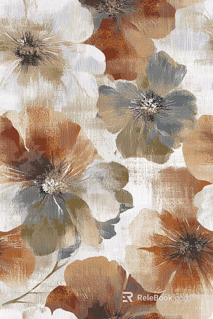 French Romantic Big Flower Carpet texture