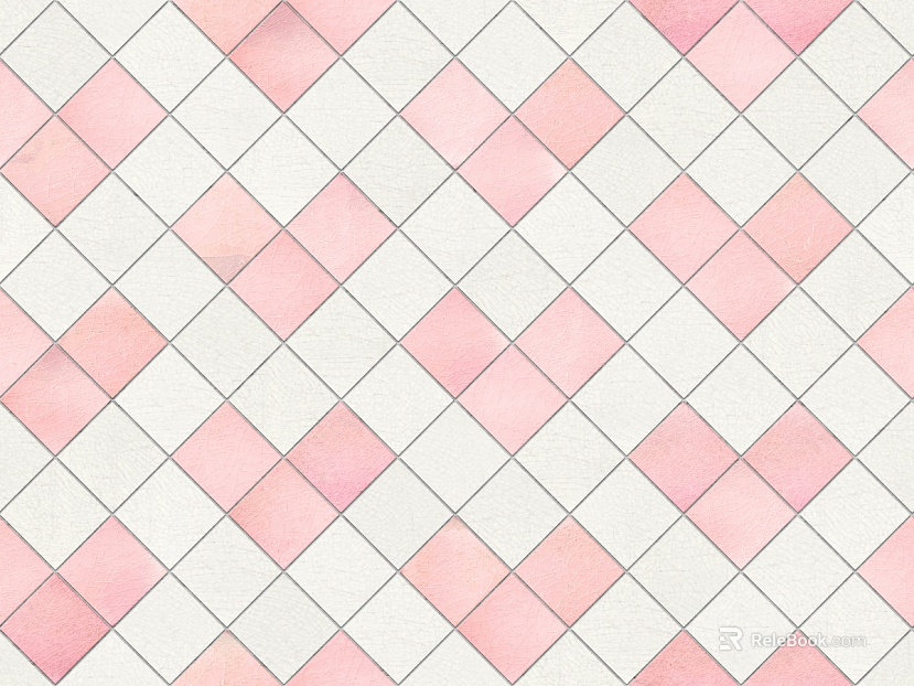 Modern Tile Pink Check Tile texture
