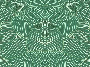 Green leaf pattern wallpaper background wall 3d model