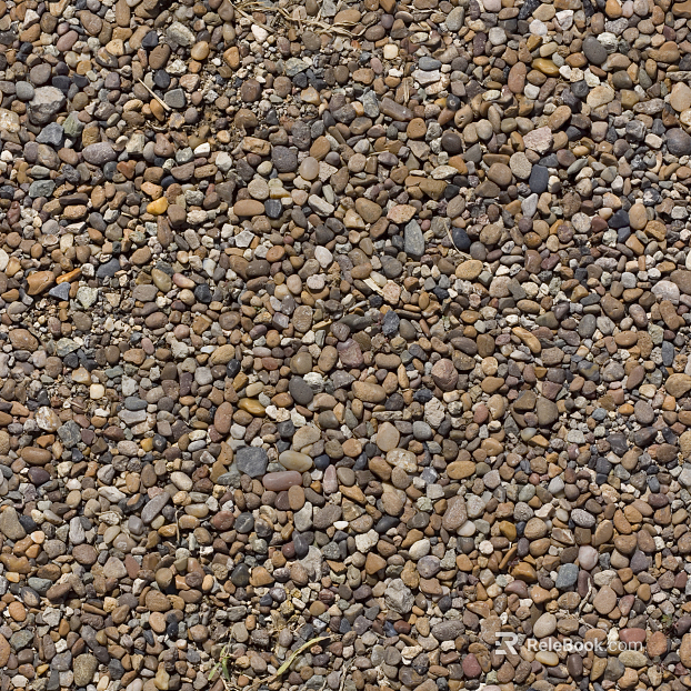 Ground gravel texture