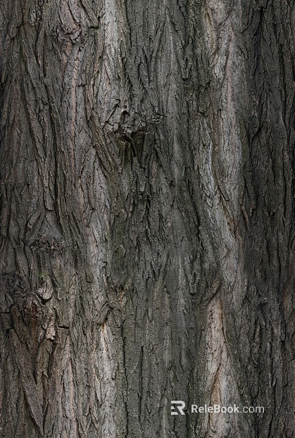 Black Trunk Bark Decoration Map texture