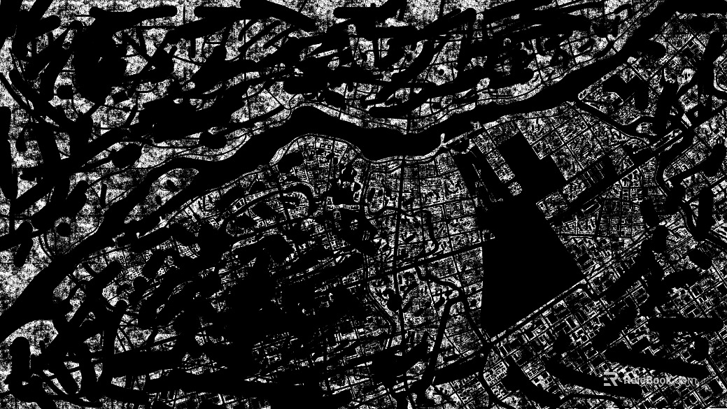 Black and white city texture bump map texture
