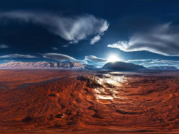 Alien Alien Landform Mountains Sky texture (ID:ffaeh649816)