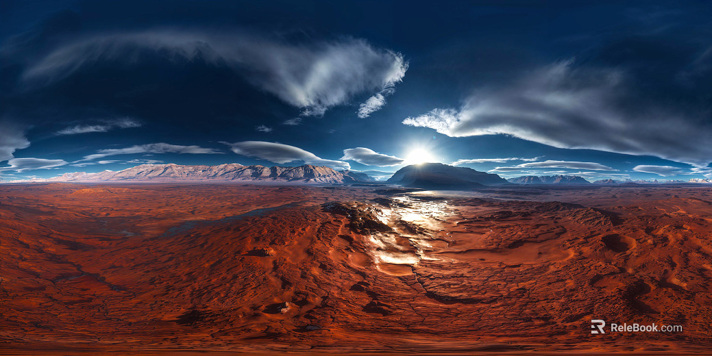 Alien Alien Landform Mountains Sky texture