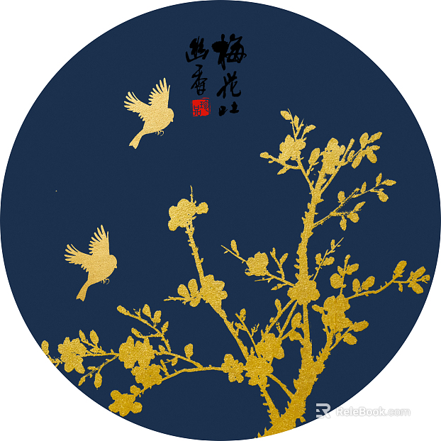 circle frame painting texture