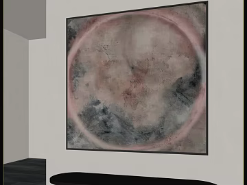 Grey powder abstract painting living room decorative painting texture (ID:ffaeh096984)