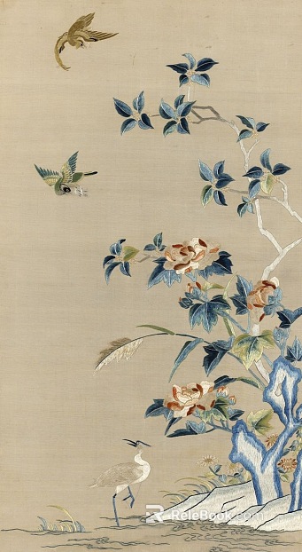 Plant painting texture