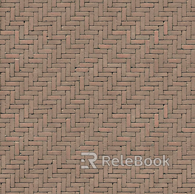 Brick pavement texture