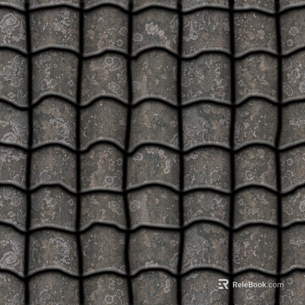 Green tile texture