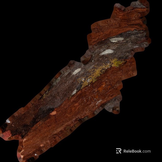 Red brown old bark decoration texture