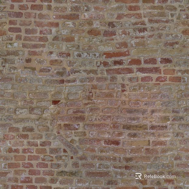 Red brown old brick wall building exterior wall texture