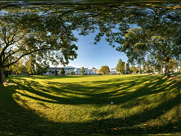 HDR blue sky white clouds lawn forest landscape panorama texture (ID:ffach854738)