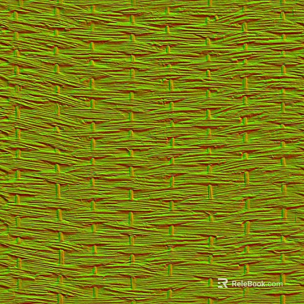 Yellowish green woven furniture finish texture
