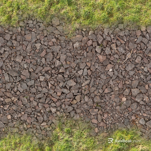 Dark gray gravel outdoor ground texture