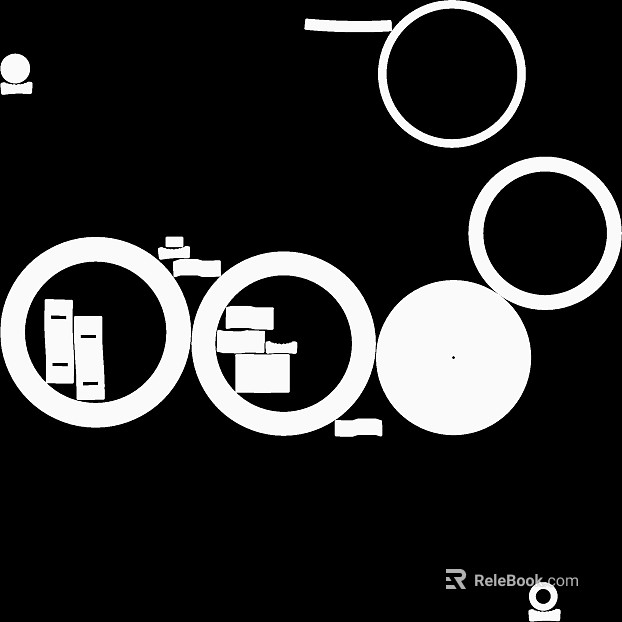 Black and white geometric bump map texture