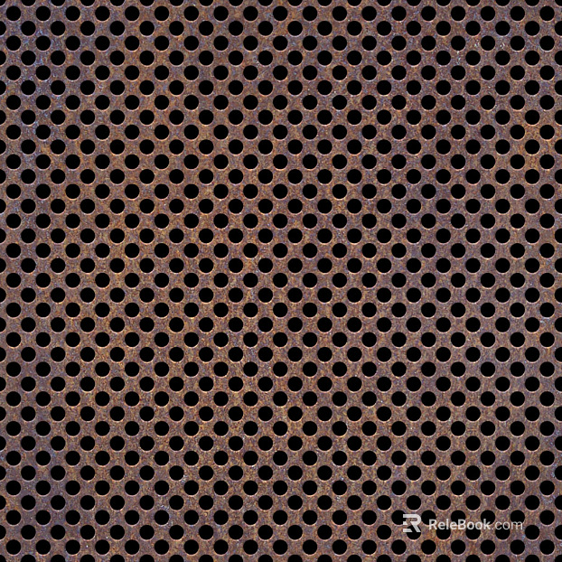 Perforated plate metal texture
